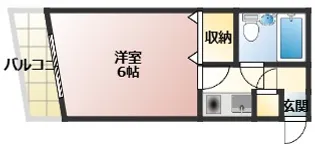 ベル天満【5階】の間取り
