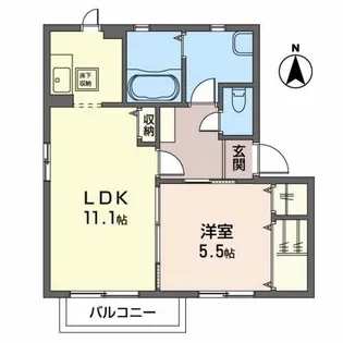 ドミトリースズキC【1階】の間取り