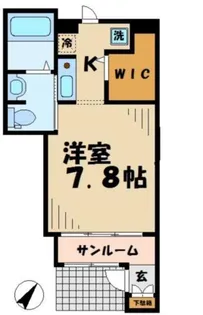 メゾンドラプティットゥフォレ【1階】の間取り