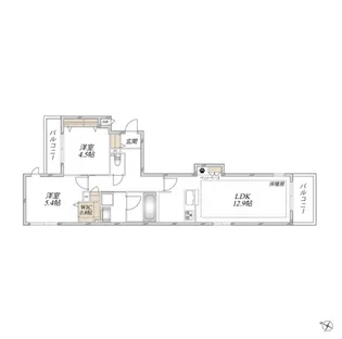 【へーベルメゾン】Chaleur Urawa【3階】の間取り