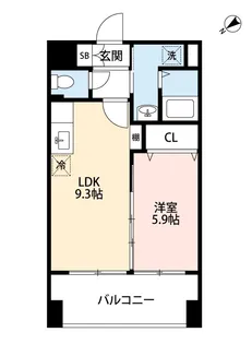 スプランドゥール新屋敷【7階】の間取り