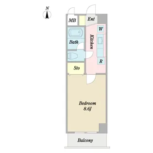 Canal・flat【3階】の間取り