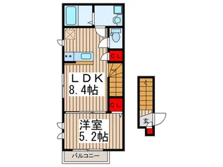 Cotton Pot Villa【2階】の間取り