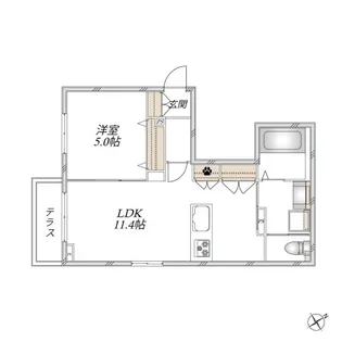 (仮称)雪ノ下1丁目メゾン【1階】の間取り