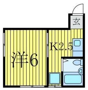 メゾンコモド江戸川橋【1階】の間取り