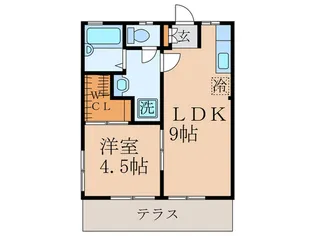 グリーンコーポ下保谷C【1階】の間取り