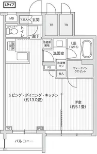レジディア笹塚II【2階】の間取り