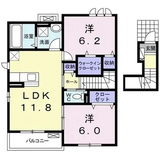 セシルIII【2階】の間取り