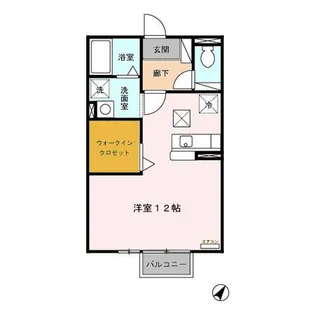 メゾンベール・コーヤII B【1階】の間取り