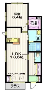 メープルヒルズ【1階】の間取り