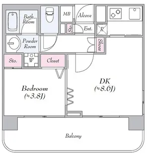 パール蒔田【9階】の間取り