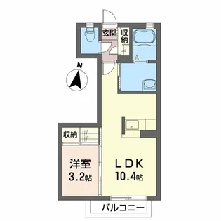 シャーメゾンSK A棟【2階】の間取り