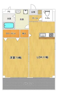 プレミールSYUTO【2階】の間取り