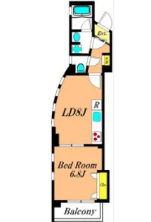 コートサイド山王【2階】の間取り