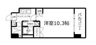 グランツ観音本町【7階】の間取り