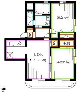 ステータス関町【2階】の間取り