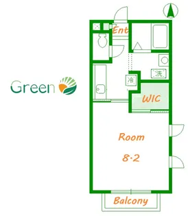 メゾン ド フォンティーヌ B棟【1階】の間取り