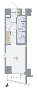 ティモーネ上野の森ノルド【7階】の間取り