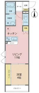 エミネンスAWARA【2階】の間取り