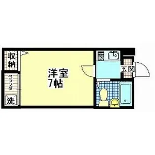 宝持ホワイトハイツ【4階】の間取り