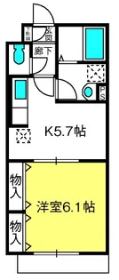 クイーンズヒル【3階】の間取り