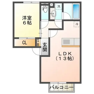 パルミエ III【2階】の間取り