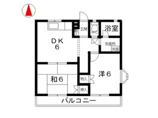 メゾン多々野【1階】の間取り
