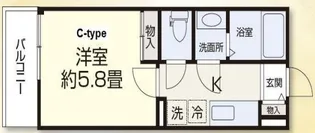 ホワイエ諏訪【2階】の間取り