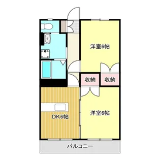 サンライズマンション【4階】の間取り