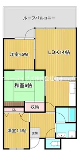 バーンフリート大和田【3階】の間取り