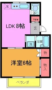 コットンハイツ【1階】の間取り
