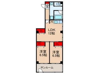 サニービル【3階】の間取り
