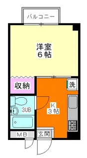 メゾンインペリア【2階】の間取り