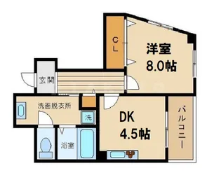 ドムス東梅田【11階】の間取り