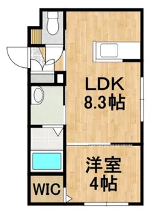 Lien KitahiroshimaIII【4階】の間取り