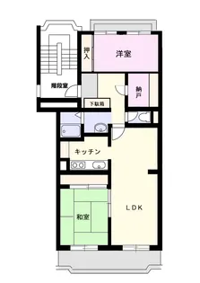 ユーカリ五番町ハイツ【4階】の間取り