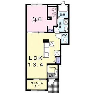 シュクル I【1階】の間取り