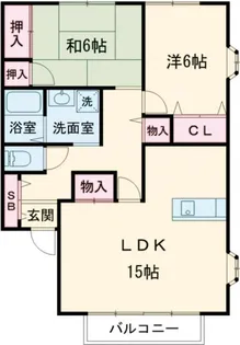 メゾン ド クレールB【2階】の間取り