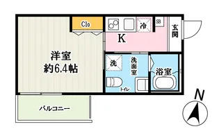 メゾン・ダルジャン西大宮【2階】の間取り