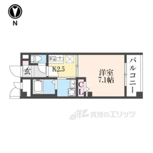 アルファクラージュくずは3【4階】の間取り