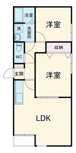 clair la maison茅ヶ崎【1階】の間取り