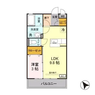 エスポワール【2階】の間取り