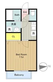 ヘキサグラム南大沢【3階】の間取り