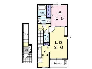 ロータスI・II【2階】の間取り