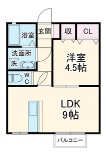 アービル篠原A【2階】の間取り