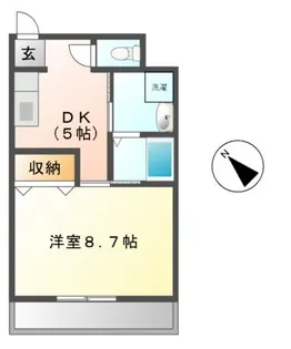 クラージュ21【3階】の間取り