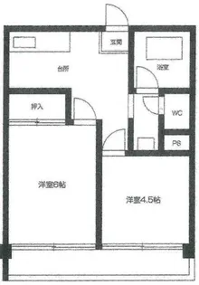 ヴィラフェニックス【5階】の間取り