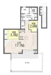 TAS経堂レジデンス【2階】の間取り