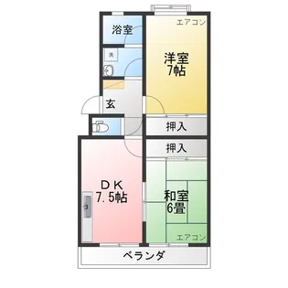 コーポ美豊II【2階】の間取り
