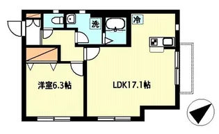 ベレオ・ローゼ【1階】の間取り